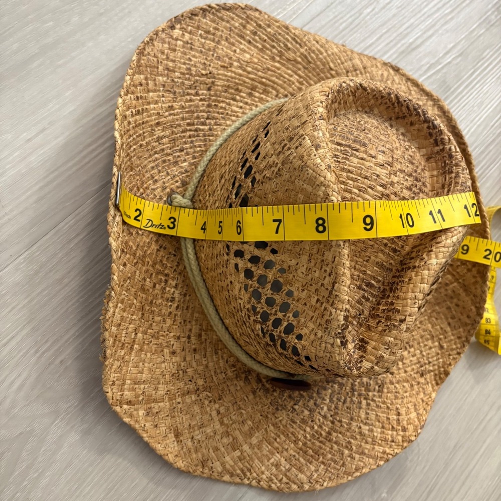 Cov-Ver Your World Straw Cowboy Hat Natural Fiber Western Sun Hat F1009-1 S/M - Picture 8 of 16